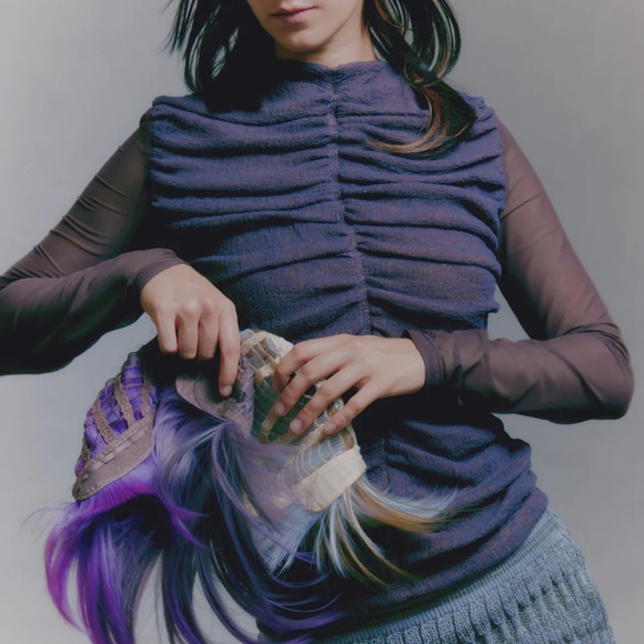 Halo Labels Corrugated Gauze Long Sleeve (NWT) - Picture 2 of 5